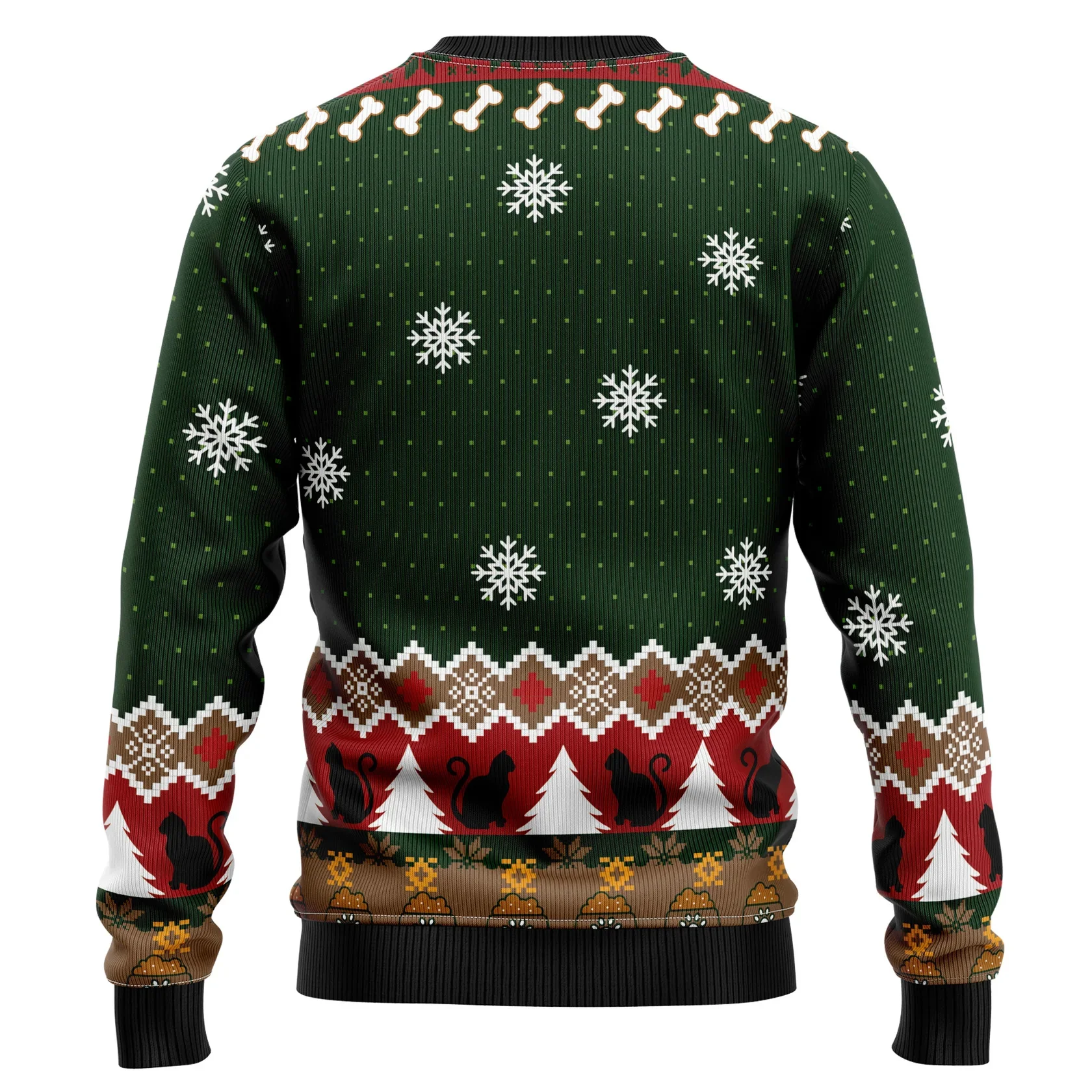 Funny Silent Butt Deadly Santa Pattern 3D Printed Men's Ugly Christmas Sweater Winter Unisex Casual Warm Knitwear Pullover MY54