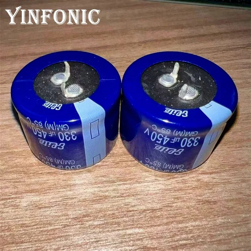 2 pezzi/5 pezzi Elite 450V330uF serie GM 35x25mm 330uF/450V 85 ° Condensatore elettrolitico in alluminio a scatto C