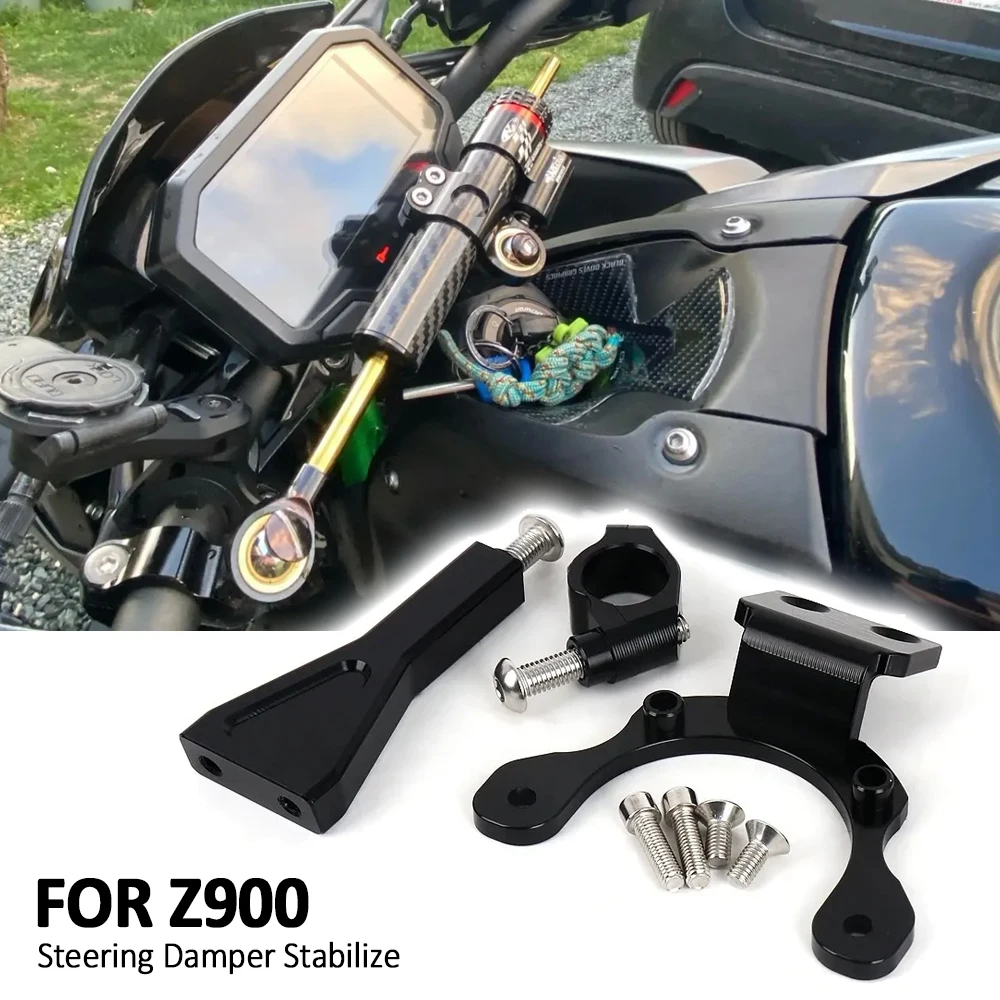 

Motorcycle Steering Damper Stabilizer For Kawasaki Z900 z900 Z 900 2020-2024 Dampers Mount Bracket Support Kit