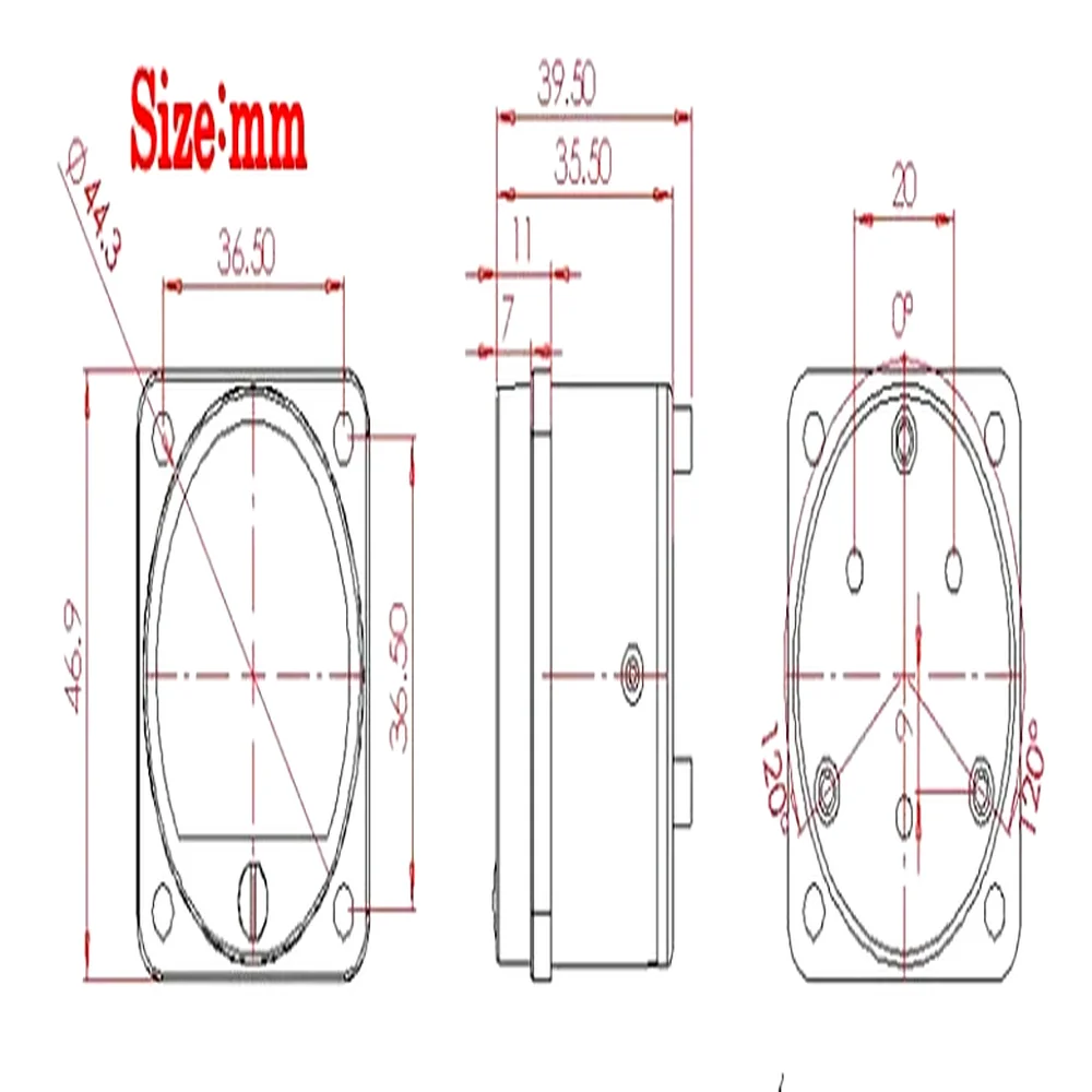 2pcs 45mm Big VU Meter Stereo Amplifier Board level Indicator Adjustable With Driver