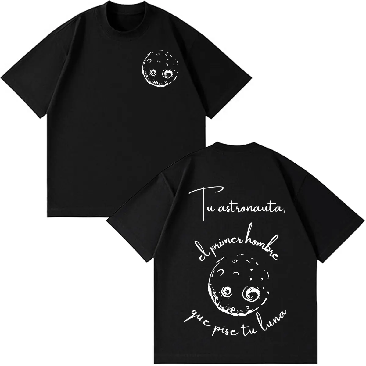 Rapper Melendi Tour Print Merch T-Shirt für Männer und Frauen, modisches Vintage-T-Shirt, kurzärmelig, lässig, Baumwolle, übergroße Hip-Hop-T-Shirts – Detail 2