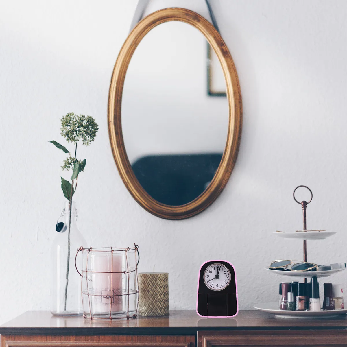 

Robot-Shaped Alarm Clock Dog Blue Multi-Functional Electronic Desktop Clock Bedside Decorative Digital Timing Device