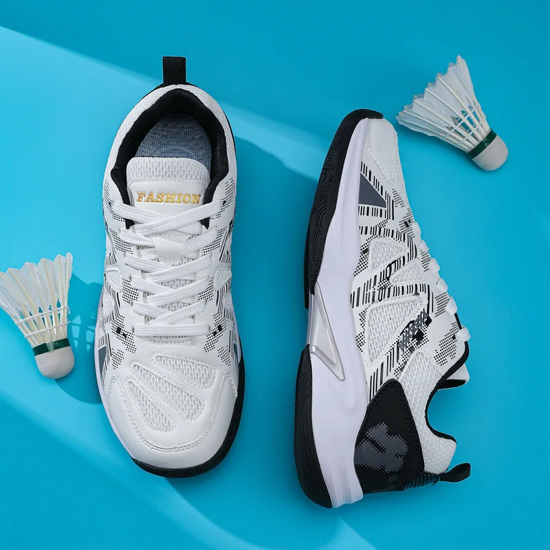 Men's and Women's Badminton Shoes: Professional Training, Comfortable, Non-Slip, Breathable Competition Tennis Shoes