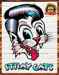 Gatti randagi-Rockabilly-Art - Metal Sign