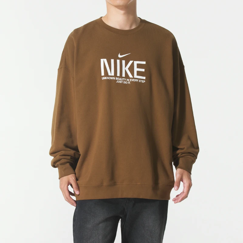 

Nike Men's Top Trendy Sports Casual Pullover Crew Neck Terry Sweatshirt Im9355-235