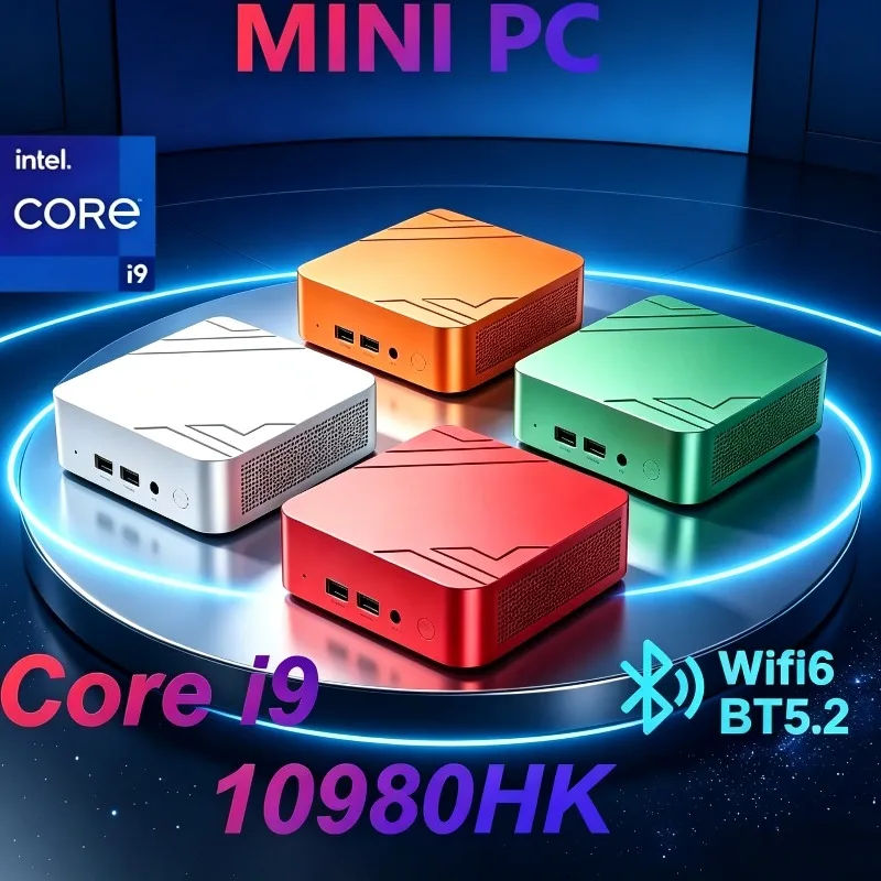 Core i9 10980HK 16GB RAM 1TB 2TB SSD  WIFI 6 BT5.2 4K HD Mini Gaming Office Study Pc Mini PC Portable Fast 2026 Slim New