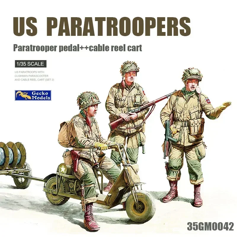 

1/35 Gecko model 35GM0042 US paratrooper squad- assembly Scale diy toys Model Kit