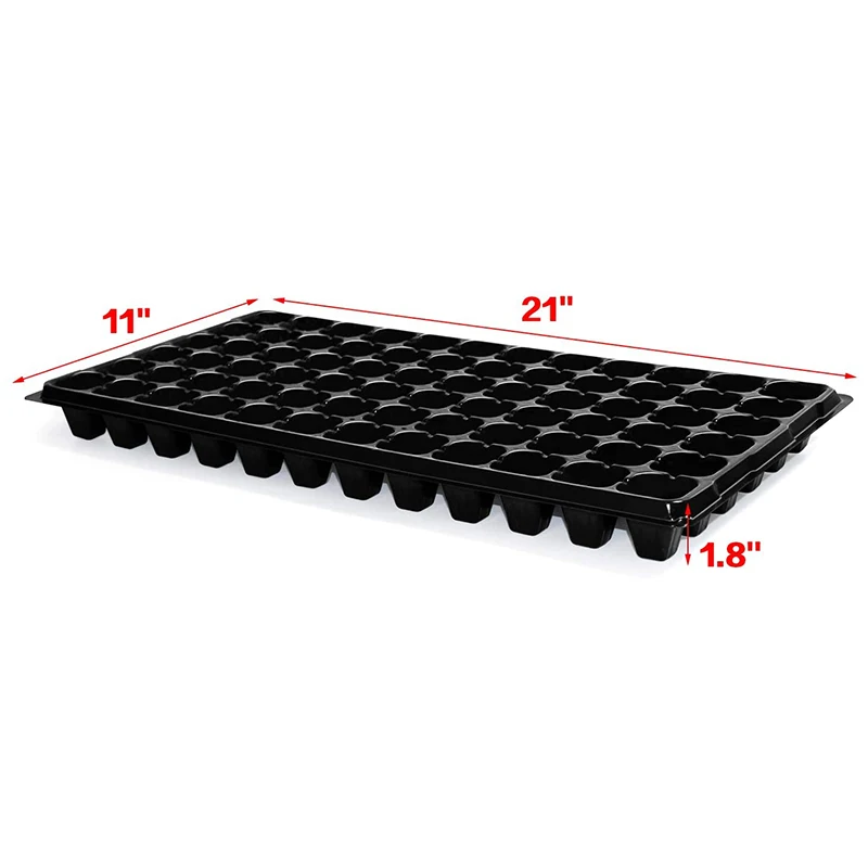 Starter10 Pack Seed Tray, 72 Cell Seedling Trays with Drain Holes, Reusable Seed Kit, Mini Propagator Plant