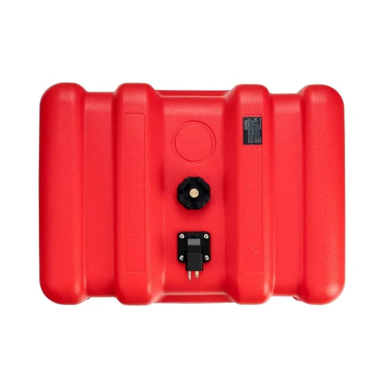 Marine Fuel Tank, 14.53 Gallon/55L, Portable Boat Fuel Gas Tank for Outboard Engine Boats, Plastic Outboard Marine Boat Fuel Tank with Hose, Easy to Carry for Yacht, Fishing Boat, Deck Boat, Red view 7
