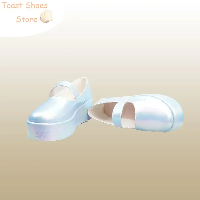 KAngel Cosplay Shoes Game NEEDY GIRL OVERDOSE PU Leather Shoes Halloween Carnival Boots Cosplay Props Costume Prop