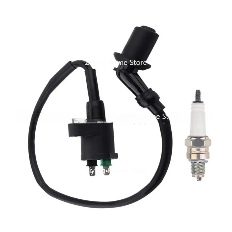 

Suitable for GY6 50cc 150cc 125CC 110CC High Voltage Pack Ignition Coil Spark Plug