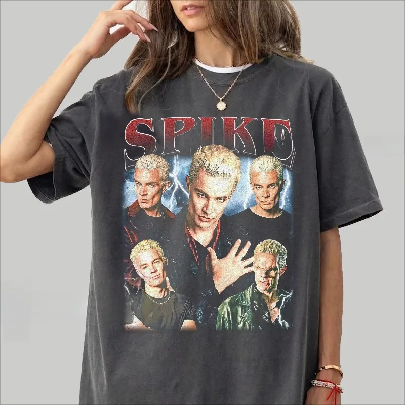 Vampire Hunter Buffy T-shirt Retro TV Series T-shirt Unisex Retro Gensokyo Fashion Street Cotton T-shirt