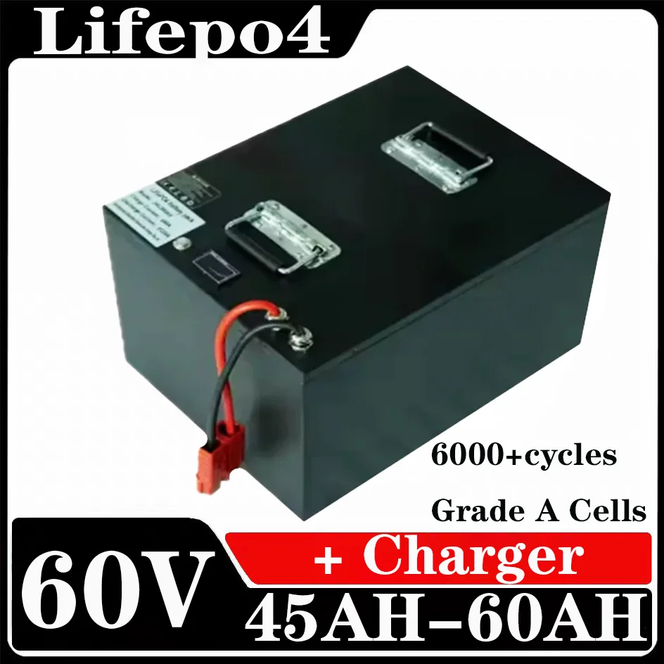 

Lifepo4 60V 45Ah 50Ah 60Ah Lithium Battery for 3000W Mini Motorized 3wheel Adult Electric Tricycle Covered Mobility Scooter 5.