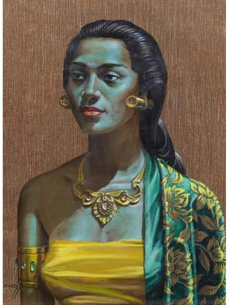 Vladimir Tretchikoff Art Poster Chinese Girl Oriental Female Canvas Painting Wall Art  Print Modern for Living Room Home Decor