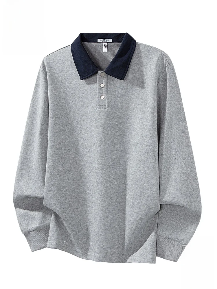 

PaulFrank M Loose Casual Sweatirt irt with Collar Color Blo Design Comfortable Cotton Polyester Blend for Autumn