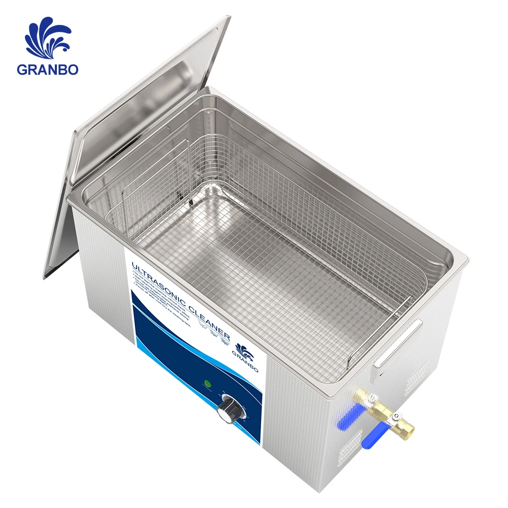 Pulitore ad ultrasuoni granbosonico bagno in acciaio inossidabile 900W 30L 40KHz trasduttore piezoelettrico ad alta frequenza lavaggio sgrassante