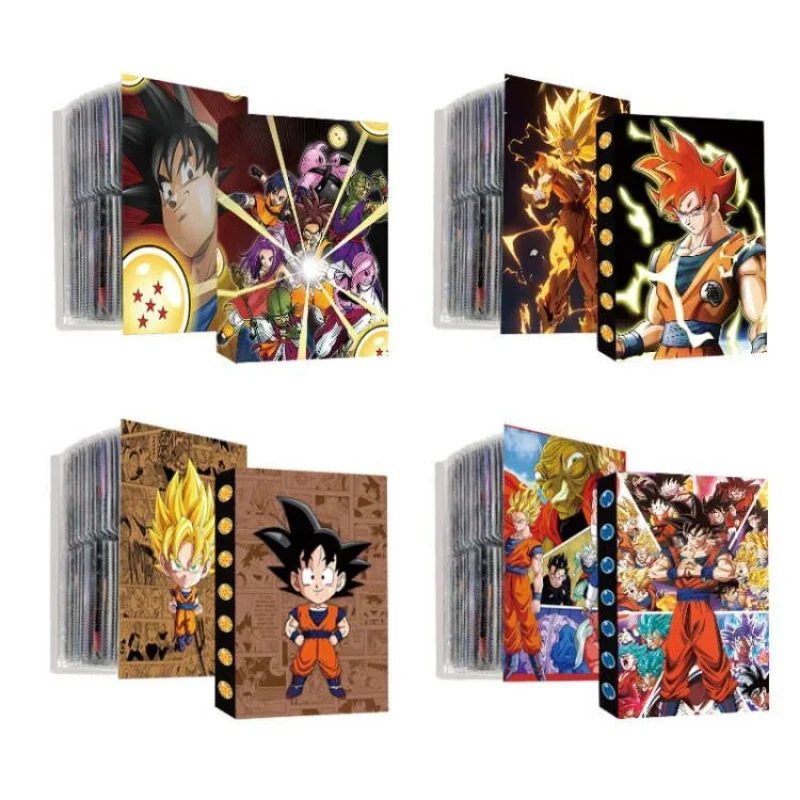 

Папка для карт Dragon Ball, 4 кармана, книга для карт аниме, 30 внутренних страниц, до 240 карт