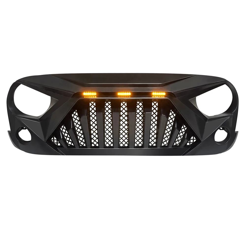 For Jeep Wrangler Jk 2007-2017 Mesh Mask Cover Auto Grill Grills Exterior Car Accesories Modified Front Racing Grille Grills Fit