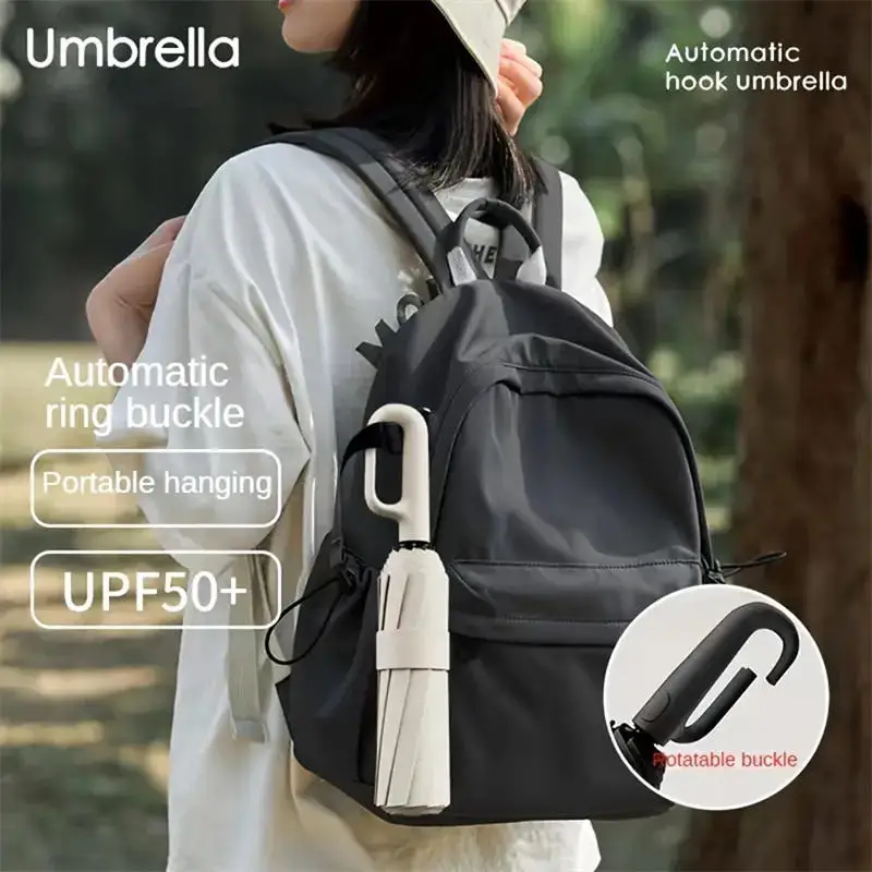 Ring Buckle Design Umbrella 10 Rib Fully Automatic Umbrella For Men Folding Extra Large Thickening WOMEN'S Sunshade Umbrella