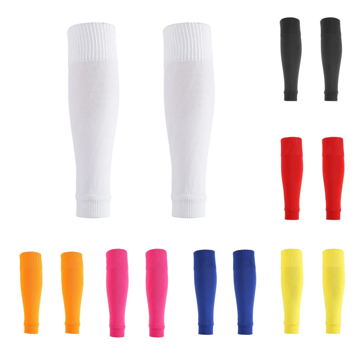1 pair of Football calf socks football protectors long football socks foot protector fixed socks outdoor calf protection socks