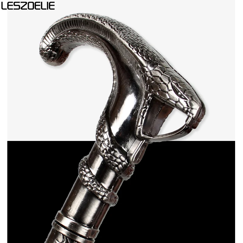 Cabeça de cobra de luxo bengala para homem moda decorativa bengala homem vintage cane party antigo vara elegante mão vara