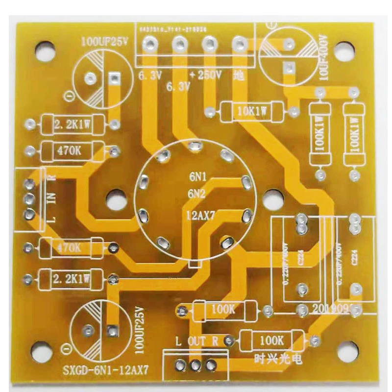Placa de circuito amplificador de tubo 6N1 6N2, placa de circuito de preamplificador, amplificador de tubo, placa de empuje, se puede personalizar