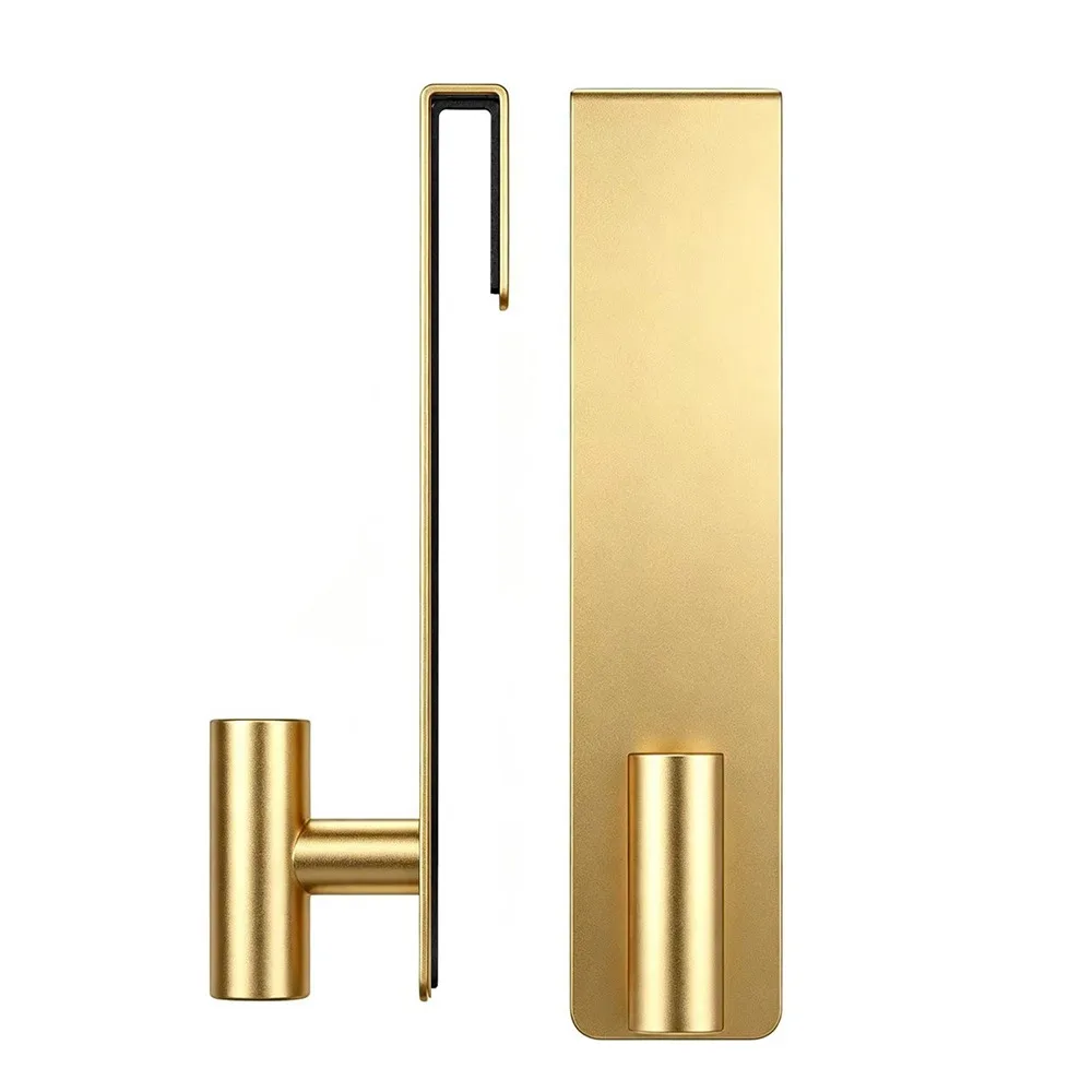 Stainless Steel Glass Door Hook Rustproof Scratch Resistant Shower Door Hanger Non-Slip Grip Easy Installation
