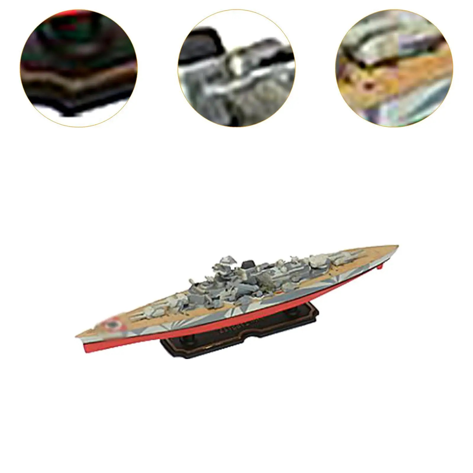 1/2000 Model Warships Ship Kits DIY Assembled Tabletop Decor Collection Building Model Kits Simulation for Gifts Party Favors