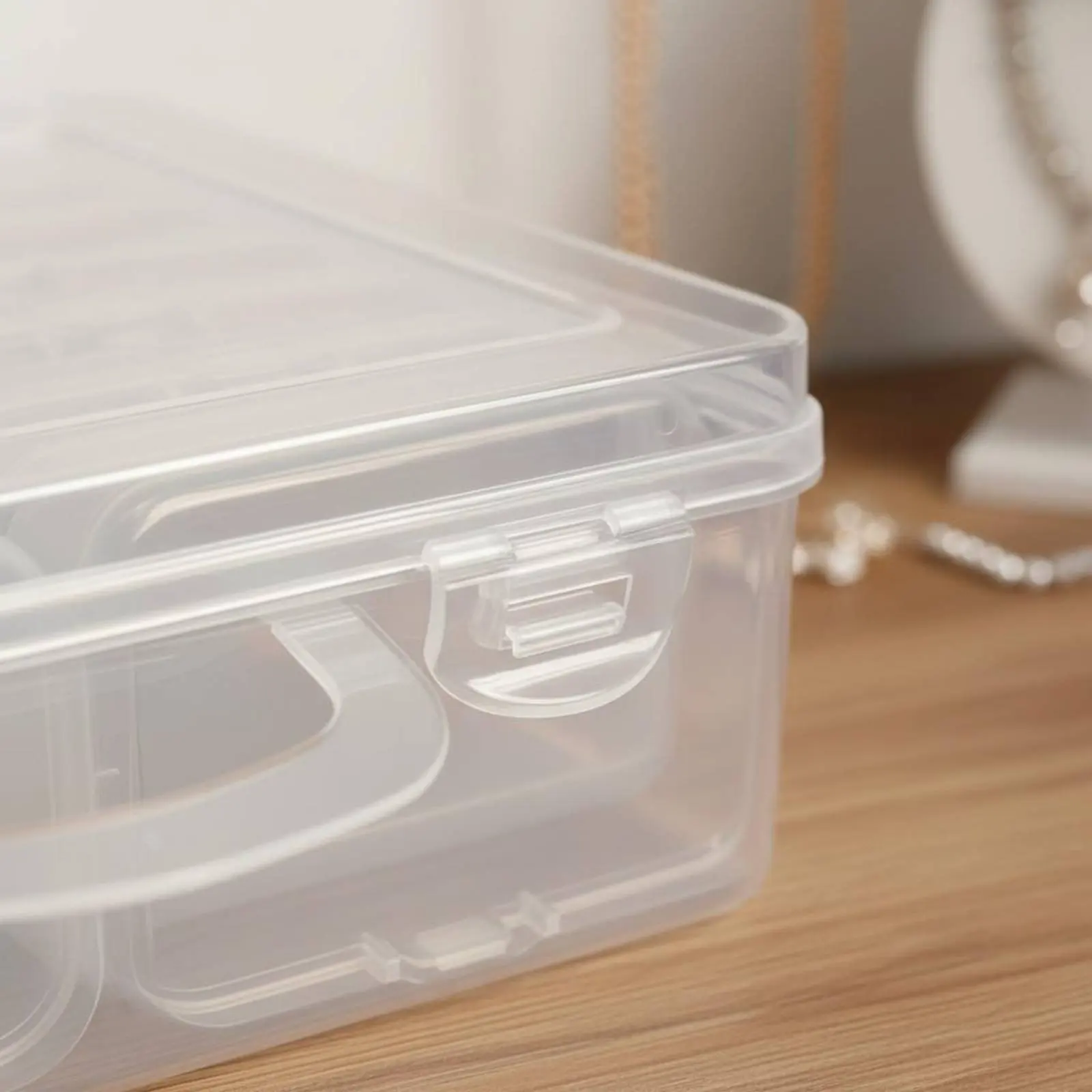 

Multi-Compartment Storage Case Debris-Resistant-Resistant Bead Storage Case Small Parts Organizer Portable Plastic Organizer