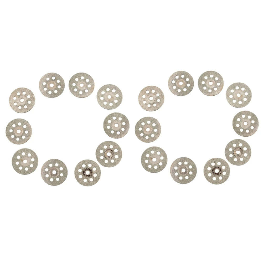 AB42-20PCS Mini 22Mm Diamond Cutting Disc Saw Blade Mill Sheet