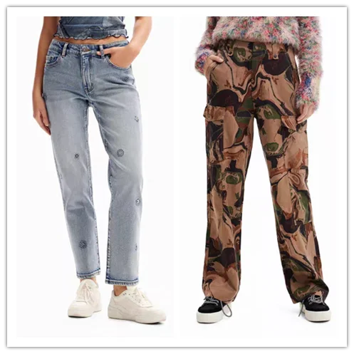 

Foreign trade original single Spanish autumn and winter wash to do old sequin stretch jeans