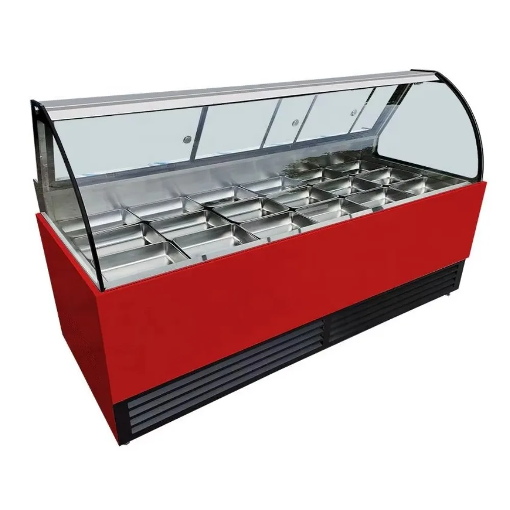 Commercial Horizontal Fresh Meat Freezer Deli Cooler Meat Display Counter Meat Display Refrigerator