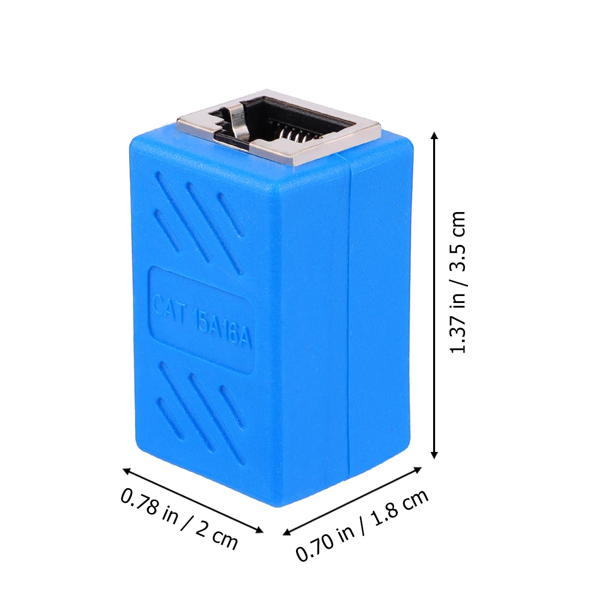 

5pcs Network Cable Extender Adapter Pass-through Connector Home Office Thick PCB Board Metal Shielding Layer Signal