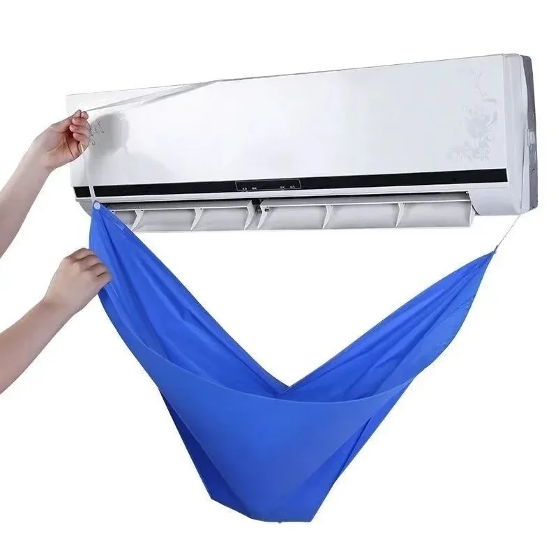 Air Conditioner Cleaning Cover Brushes Filter Net Waterproof Air Conditioner Cleaning Dust Cover Protection Bag Household Tools