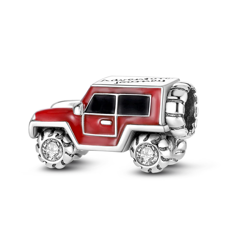Women's 925 Sterling Silver Motorcycle Charms Bead