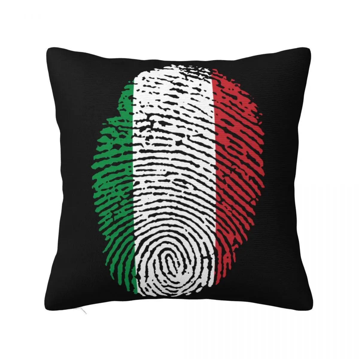 Italian Flag Fingerprint Men Cotton Italy Flag S Oversize Xxxl Blac Mens Sale Pillow Case