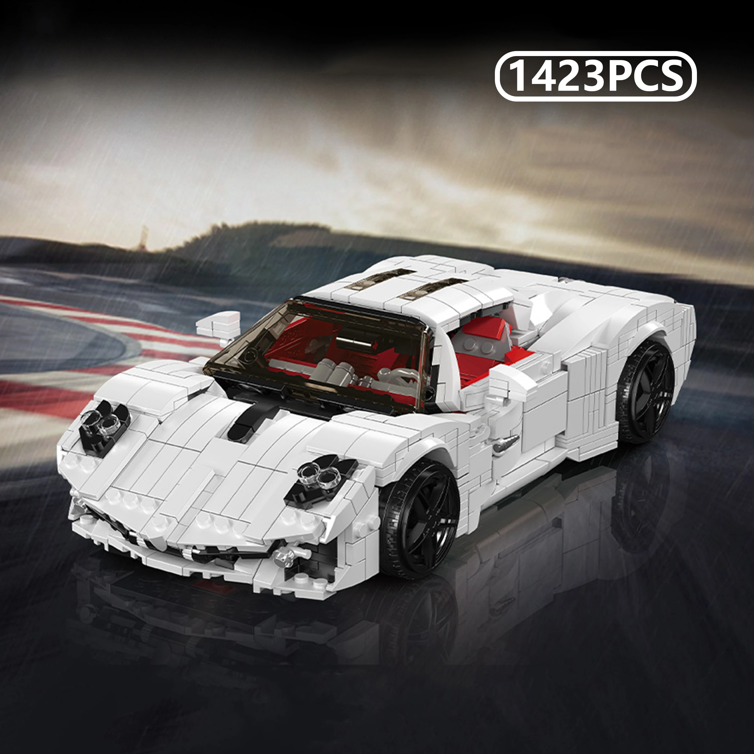 変形可能なスーパーカービルディングブロック組み立てモデルクリエイティブ車両パズルおもちゃギフト男の子女の子デスクトップディスプレイ用