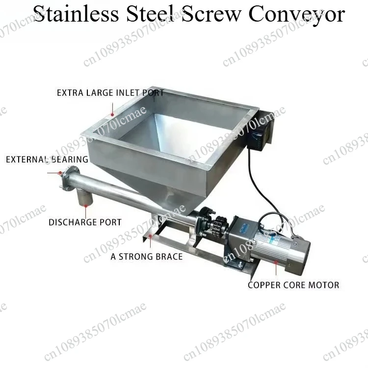 304 Stainless Steel Parallel Screw Feeder Feeding Machine Transporting Machine for Particle Powder Grain Conveying