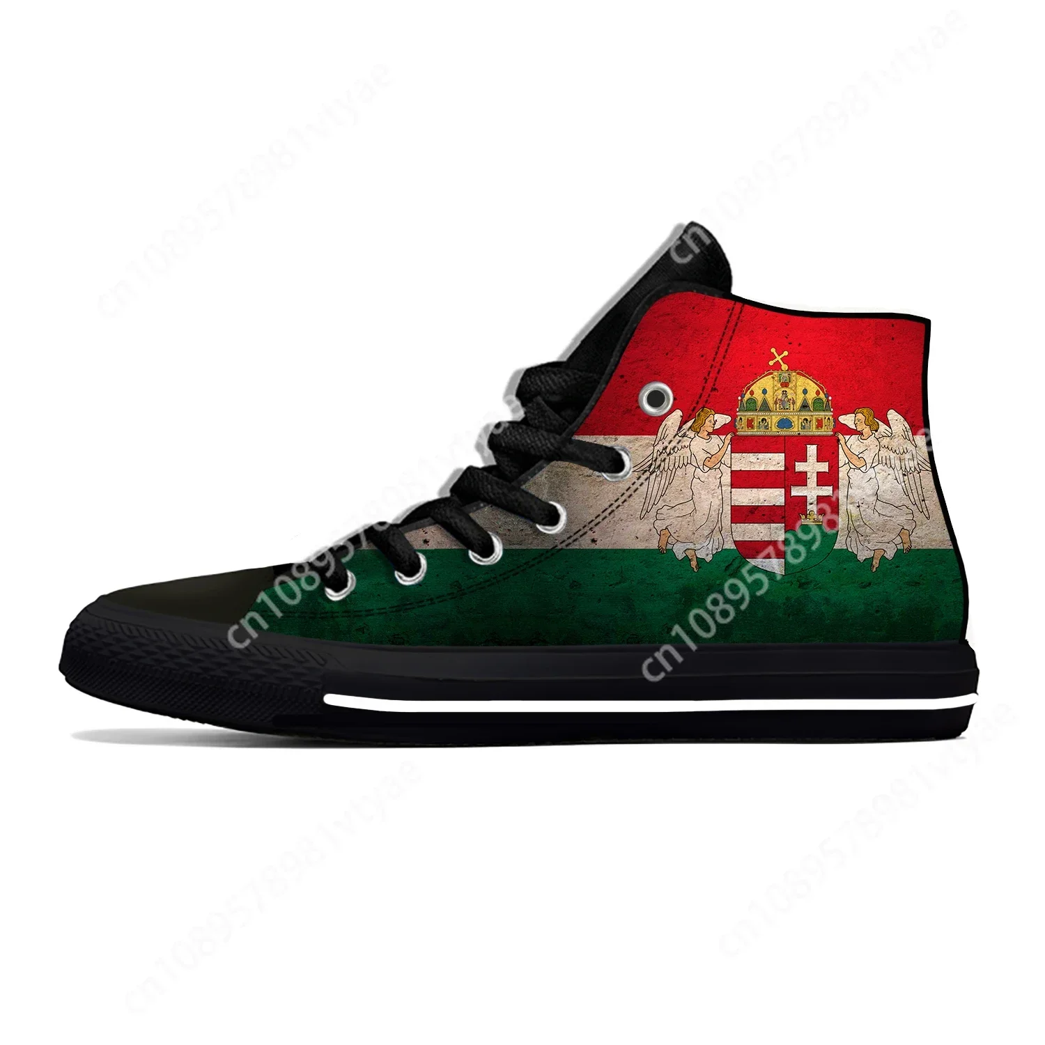 

Hot Magyarorszag Hungary Hungarian Flag Patriotic Casual Cloth Shoes High Top Lightweight Breathable Custom Men Women Sneakers