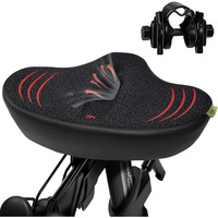 Oversized Bike Seat for Men & Women Comfortable Padded Extra Wide Bicycle Seat Cushion Saddle for Exercise Mountain Bike Cruiser