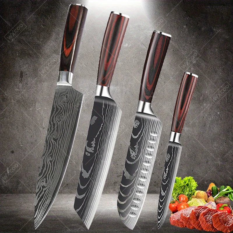 4Pc Kitchen Knife C…