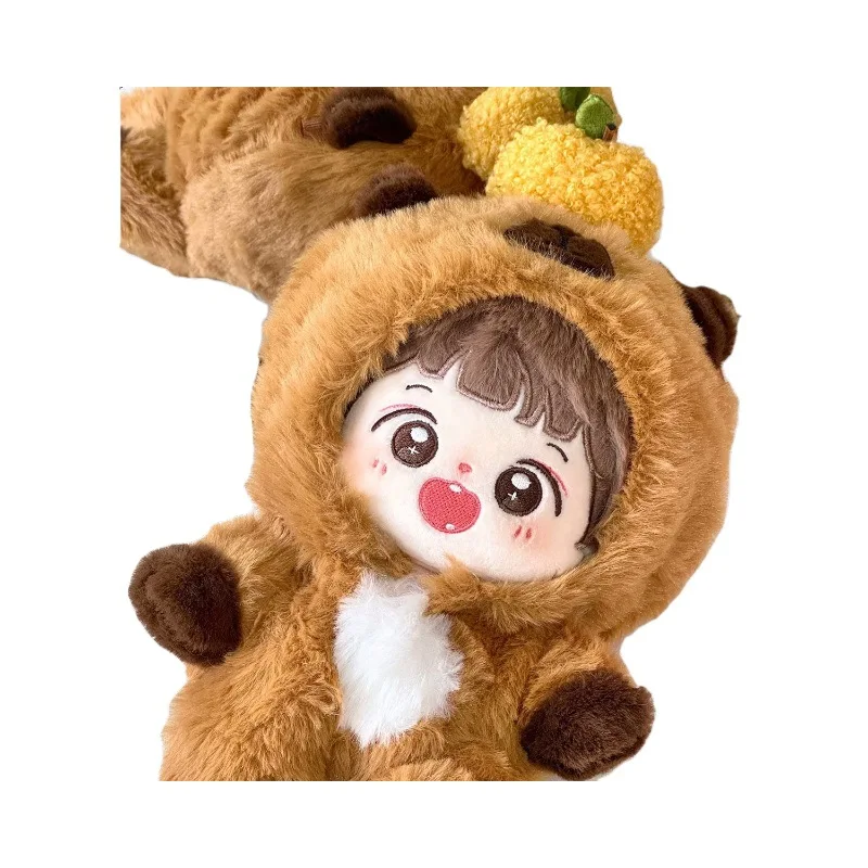 20CM 면 인형 의상 카피바라 변신 게임 옷 예쁜 귀여운 오버올 슈트 사랑스러운 드레스업 DIY 인형 의상 장난감