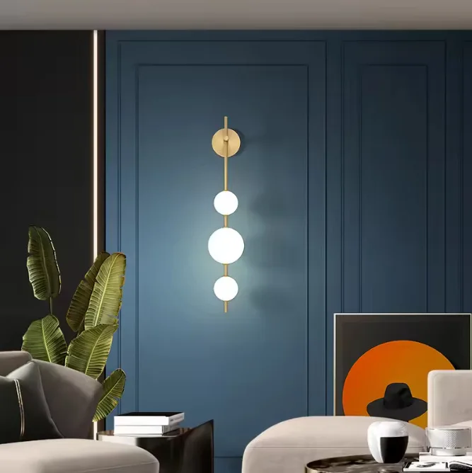 European-style New Simple LED Gourd Wall Lamp Living Room Corridor Porch Crossing Lamp Bedroom Bedside Decorative Lighting