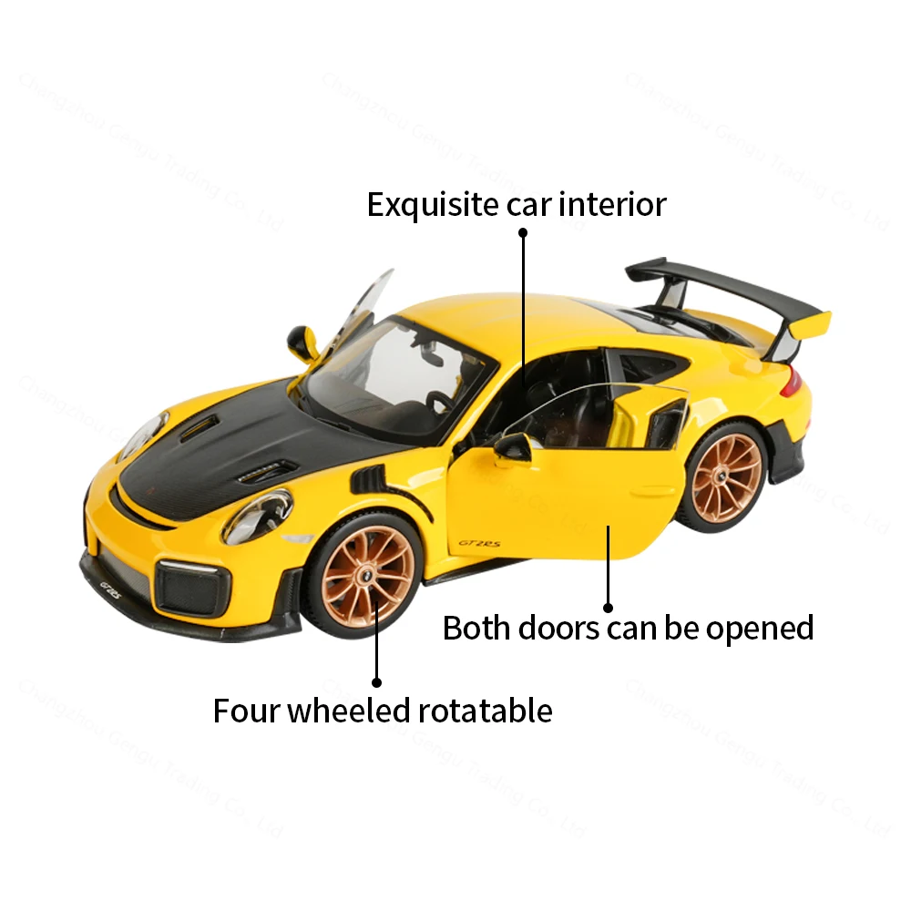 Maisto 1:24 2018 Porsche 911 GT2 RS Sports Car Static Die Cast Vehicles Collectible Model Car Toys