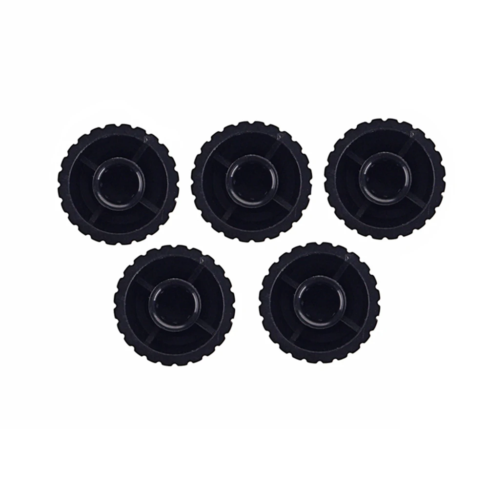 

5Pcs Premium Guitar Bass Amp Replacment Knobs Control Amplifier Effect Pedal Plastic Black Silver Knobs Amp Effect Pedal