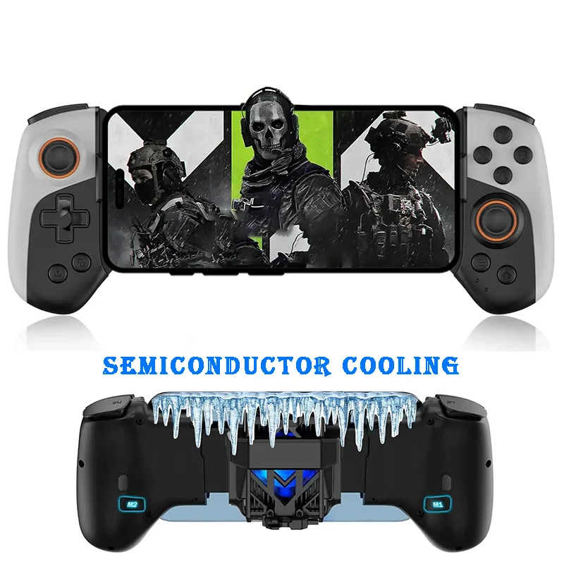 

Mobile Phone RGB Game Controller with Cooler for PC Phones Switc H Apple Android Joystick Windows Bluetooth Gamepads