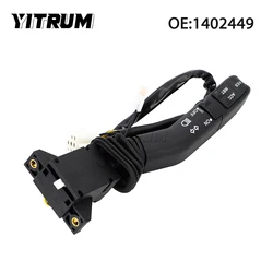 YITRUM 1402449 LHD Steering Column Stalk Truck Multi-function Combination Turn Signal Switch For Scania 4-Series Bus 24V
