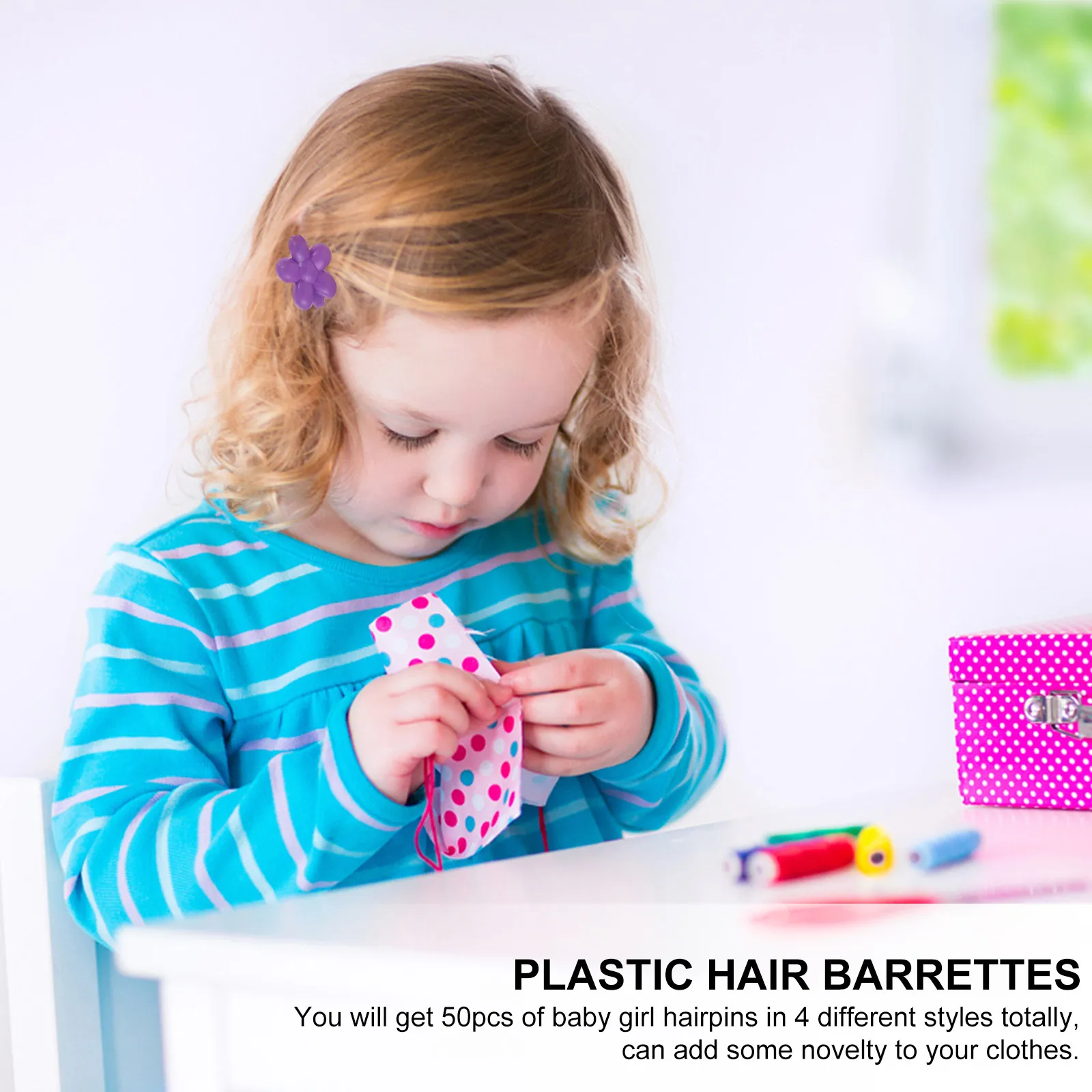 

50 шт. заколок-невидимок, стильные мультяшные украшения для волос, модные аксессуары для повседневного ношения