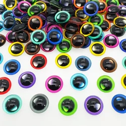 Wholesale 8mm Animals Dolls Eyes Round Glass Cabochon Flatback Photo Dome Accessory Jewelry Finding In Pairs 200pcs