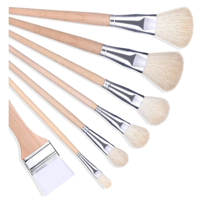 Acrylic Paint Brushes Set,Blending Brushe For Card Making Stencil Projects Acrylic Oil Gold Foil Watercolor Artist Paint-AT93